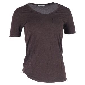 Alexander Wang T-Shirt Pocket in Brown Cotton